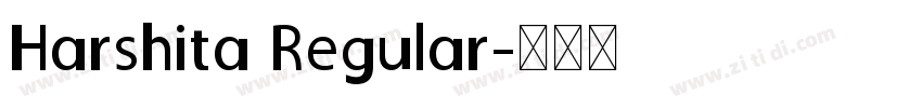 Harshita Regular字体转换
